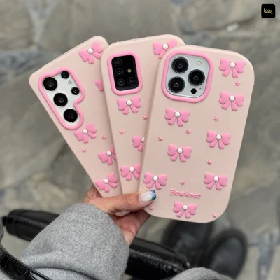 قاب پاپیون صورتی سیلیکونیC005990