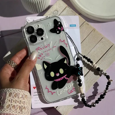 قاب گربه مشکی گوش دارC006767