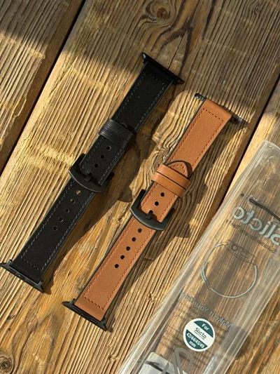 بند اپل واچ چرمی دور دوختI000282