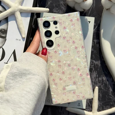 قاب يخي صدفي گل و پاپيونC006927