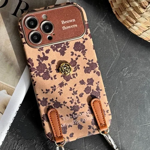 قاب موبایل آیقون برگ پاییزی + بندستC006995