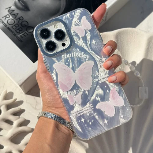 قاب موجدار پروانه هاي رويايي بهمراه آويز C006733