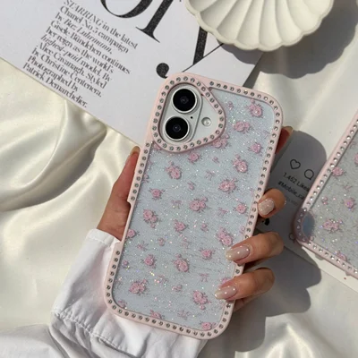 قاب C007630Diamond Rose Glitter