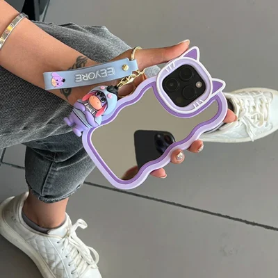 قاب C002078purple cat mirror