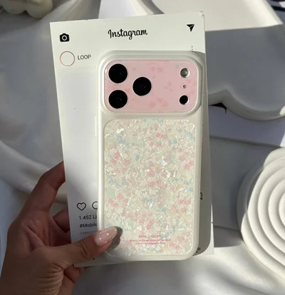 قاب C007760Lens icy pink floral