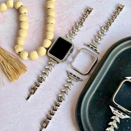 بند اپل واچ  I000991 Diamond Leaf Bracelet