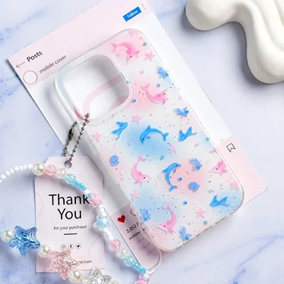 قاب دلفین  C007334 Pastel Star Dolphin
